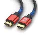 Gold-Plated 8K Compatible High Speed Hdmi 2.1 Cable – 8K@60Hz 4K@120Hz – Red
