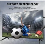 Gold-Plated 8K Compatible High Speed Hdmi 2.1 Cable – 8K@60Hz 4K@120Hz – Red