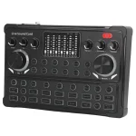 M3+BM800 Podcast Equipment Bundle – XLR Condenser Mic Scissor Kit and Audio Interface – Live Sound Card – Black