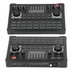M3+BM800 Podcast Equipment Bundle – XLR Condenser Mic Scissor Kit and Audio Interface – Live Sound Card – Black