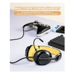 S30 Lightweight Wired Gaming Headset with Noise Cancelling Microphone – Graffiti Yellow