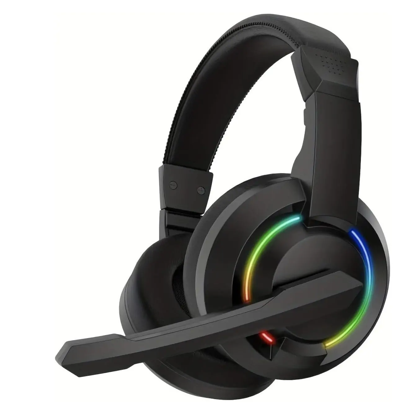 XPLUS Gaming Headset with Noise Canceling Microphone - 3.5mm Jack & RGB - Black