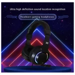 XPLUS Gaming Headset with Noise Canceling Microphone – 3.5mm Jack & RGB – Black