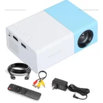 YG300 Mini Portable Projector – HDMI,USB,Audio,TF Card – Blue