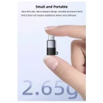 USB C Male Converter for Lavalier Microphone – Black Grey