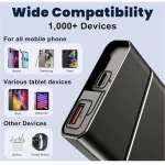 Aluminium Shell Super Fast Charging Power Bank – 22.5W PD 3.0+QC 4.0 – 20000mAh – Black