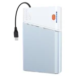 Aluminium Shell Super Fast Charging Power Bank – 22.5W PD 3.0+QC 4.0 – 20000mAh – Blue White
