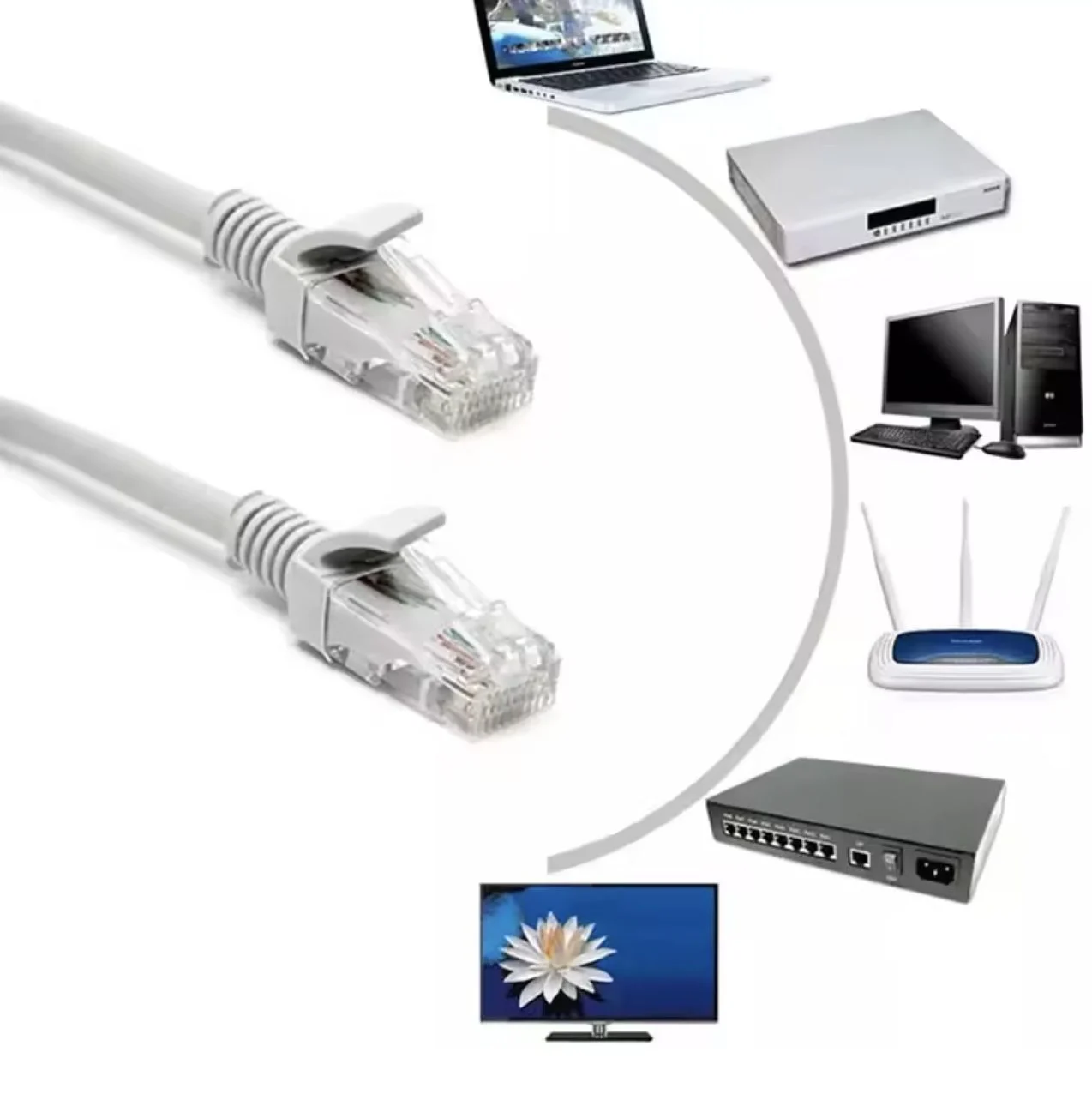 Cat5e RJ45 Ethernet Cable Patch Cord2