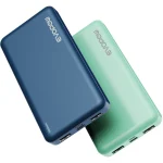 External Portable Charger – Fast Charging Power Bank – USB C in|Out – 10000mAh – Mint Greenx1