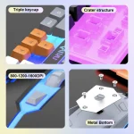 Luminous USB Wired Keyboard And Mouse Set – Mechanical Keyboard – Black Grey Mixed Key Caps