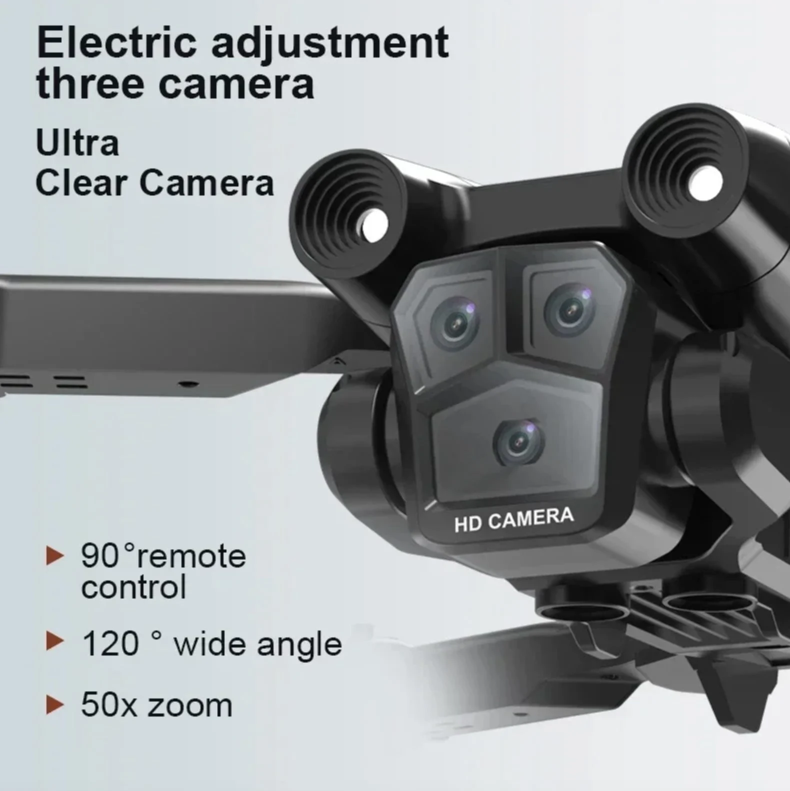 M4 4K Professinal Foldable RC Helicopter With Wide Angle Triple HD Camera WIFI FPV Height Hold - Black2 M4 4K Professinal Foldable RC Helicopter With Wide Angle Triple HD Camera WIFI FPV Height Hold - Black2