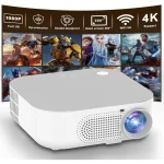 Mini Smart Portable Projector with WiFi and Bluetooth – 1920x1080P Display