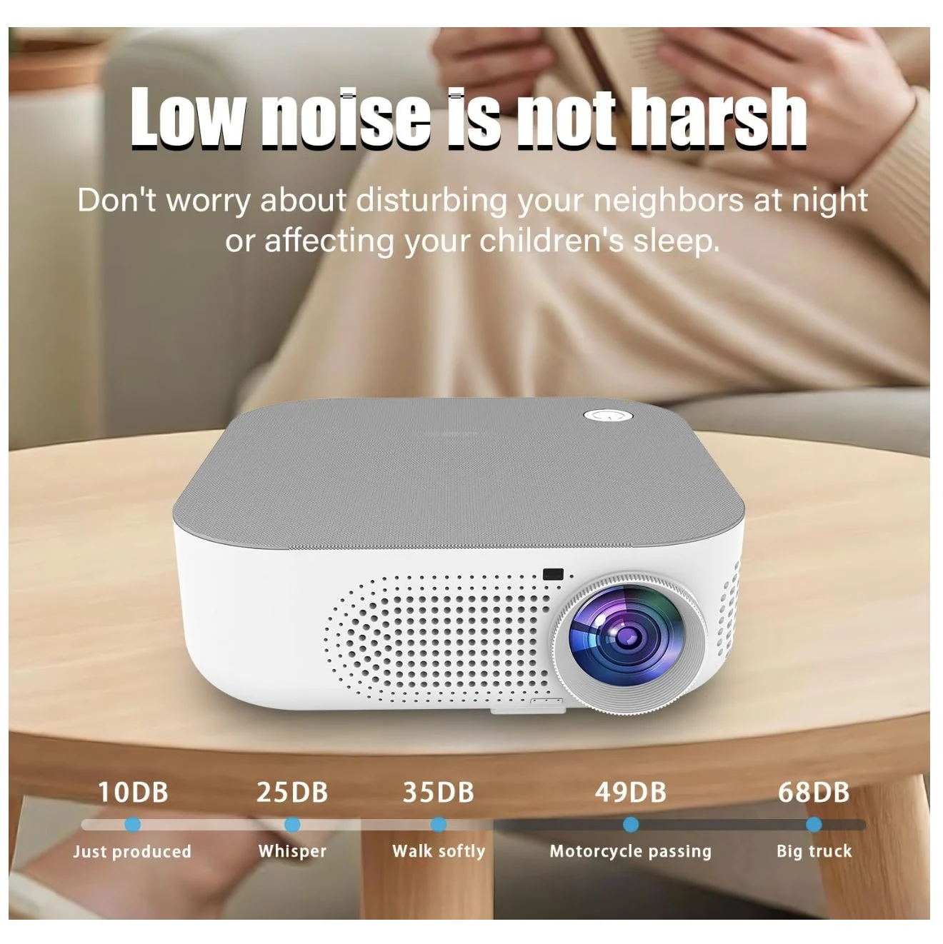 Mini Smart Portable Projector with WiFi and Bluetooth - 1920x1080P Display1 Mini Smart Portable Projector with WiFi and Bluetooth - 1920x1080P Display1
