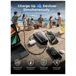 Portable Fast Charging Battery Pack with LED Display – 22.5W 50000mAh – Black