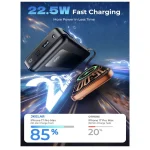 Portable Fast Charging Battery Pack with LED Display – 22.5W 50000mAh – Black