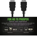 Silver Plated HDMI 1.4 Male to Male Cable – 5.5mm – 1080P