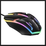 SKYLION F1 Wired 3 Keys Mouse RGB – Black