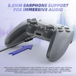Wireless Bluetooth Gamepad For P4 PC and Steam Deck – White