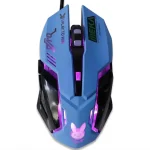 2400DPI Wired Gaming Mouse Color Backlit – Blue:Pink