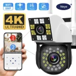 Dual Lense Outdoor WiFi Security Camera – 8MP|2MP Black:White-x