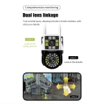 Dual Lense Outdoor WiFi Security Camera – 8MP|2MP Black:White-x