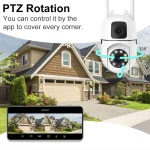 Dual Lense PTZ Outdoor Wifi Surveillance Camera – 8MP|4MP6