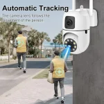 Dual Lense PTZ Outdoor Wifi Surveillance Camera – 8MP|4MP6