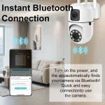 Dual Lense PTZ Outdoor Wifi Surveillance Camera – 8MP|4MP6