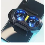 FS01 Dual Fan Rechargeable Mobile Phone Cooler – Black