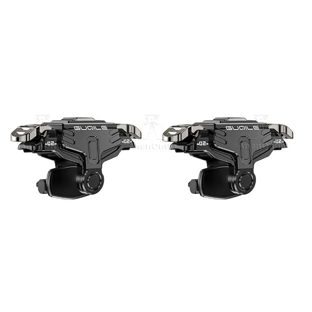 Four-Finger Operation Mechanical PUBG Mobile Game Controller Trigger - BLACK