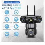 Three Lense Outdoor WiFi Camera AI Tracking – 12MP|8MP|4MP-3