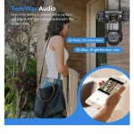 Three Lense Outdoor WiFi Camera AI Tracking – 12MP|8MP|4MP-3