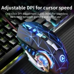 USB Optical Wired Mouse Anti Slip Roller 6D 1200DPI – Blue