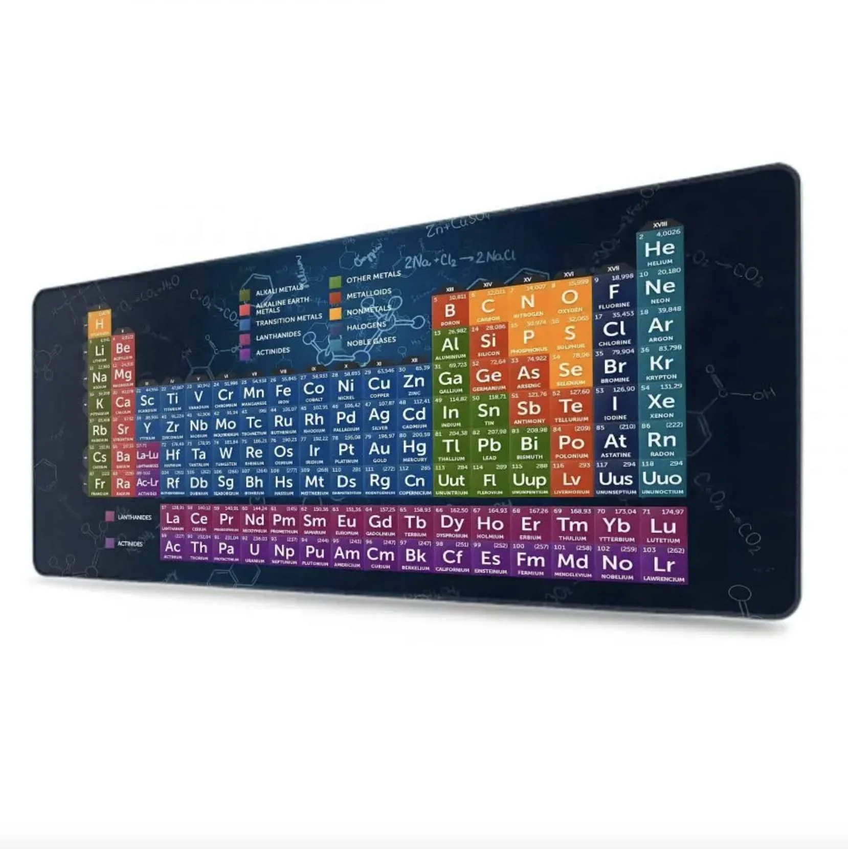 XLarge Gaming Mouse Pad - 300x600x2MM - Periodic Table of Chemical Elements